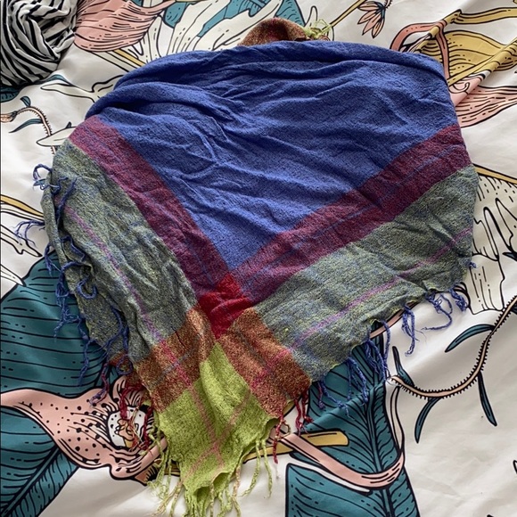 Square Multi Colored Scarf - Picture 2 of 2